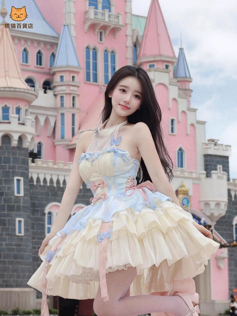 レディースウェア コスプレ lolita オリジナル ワンピース 洋装 jsk ドレス メイド 学園祭 ステージ 撮影会 自撮り イベント