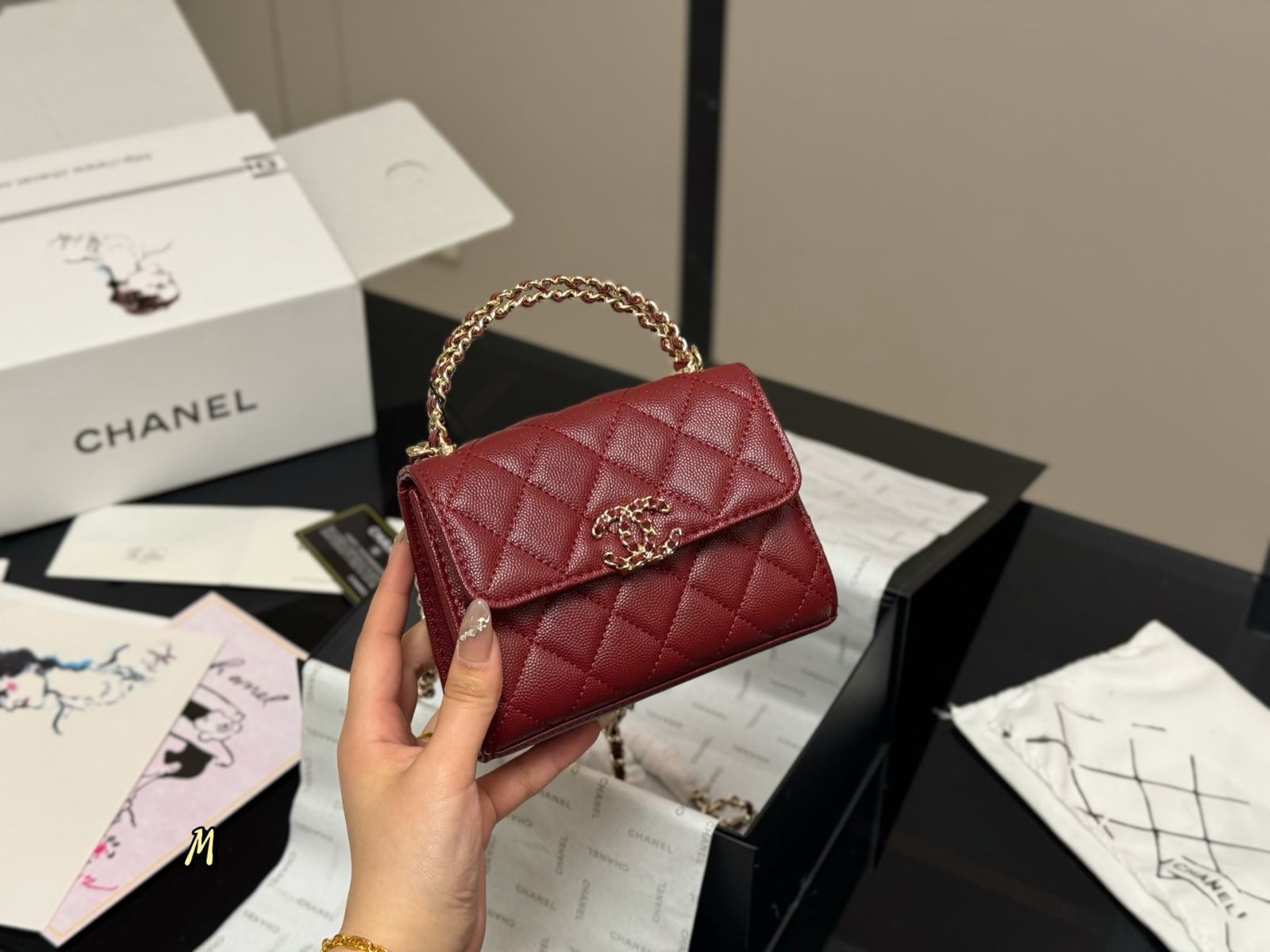 【深みカラーが上品♡】CHANEL kelly ケリー ハンドバッグ 24A》新作♪【CHANEL】シャネル ケリーハンドバッグ (CHANEL