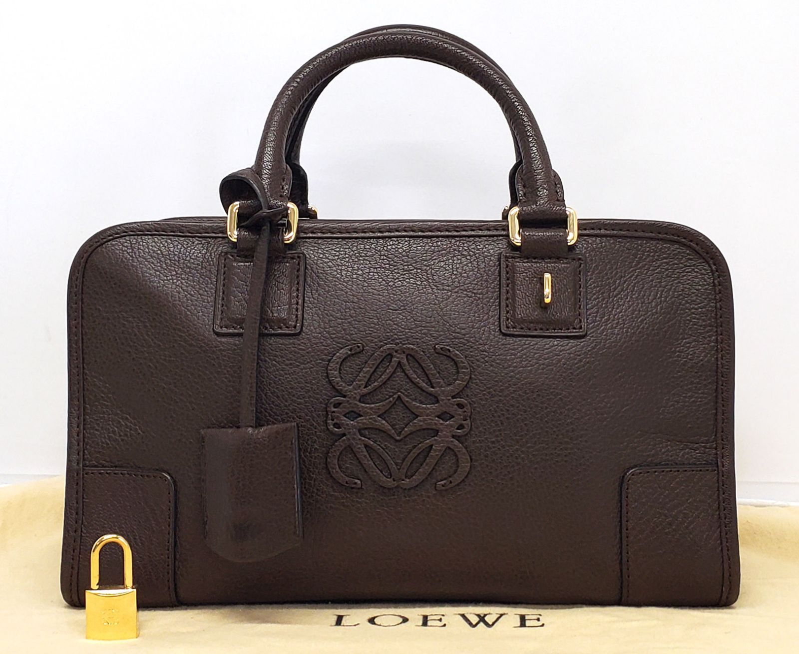 ＜ゆう様リクエスト＞LOEWE アマソナ28 ダークブラウン ミニボストン★良品 楽天市場】【新品未使用品】【バッグ】LOEWE ロエベ アマソナ28
