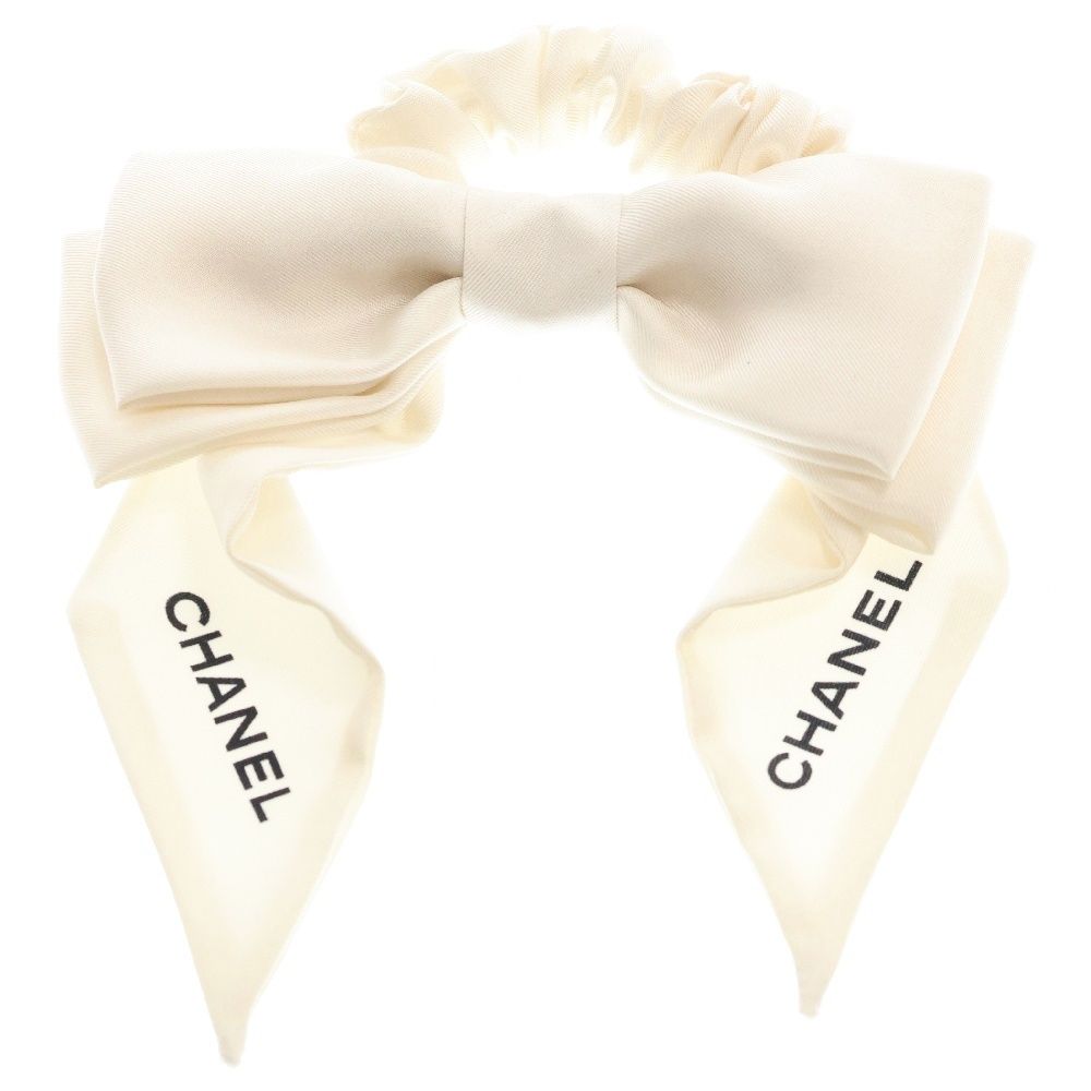 シャネルヘアゴムシュシュ chanel シュシュ リボン CHANEL シャネル