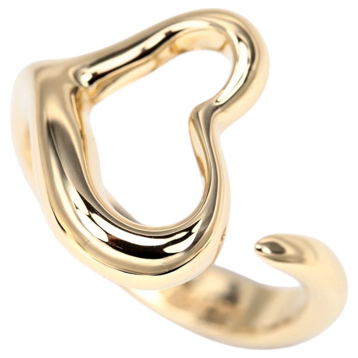 新品仕上済】ティファニー オープンハート リング 750 11号 K18  