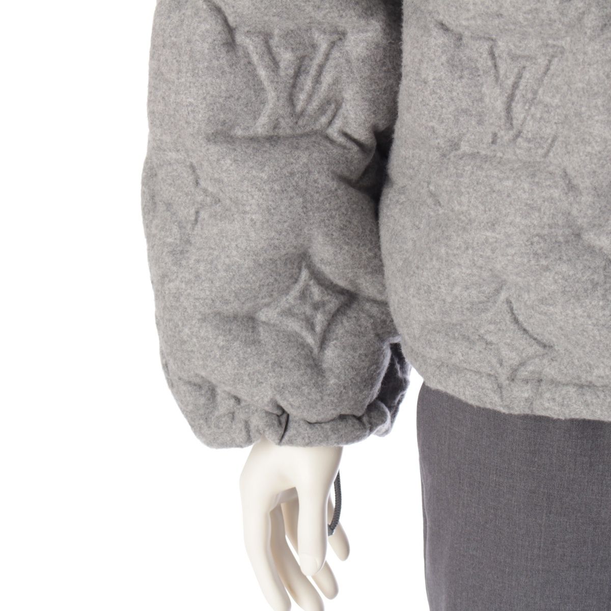 ルイヴィトン 19AW カシミヤ×シルク モノグラム ボーイフッド パフ 