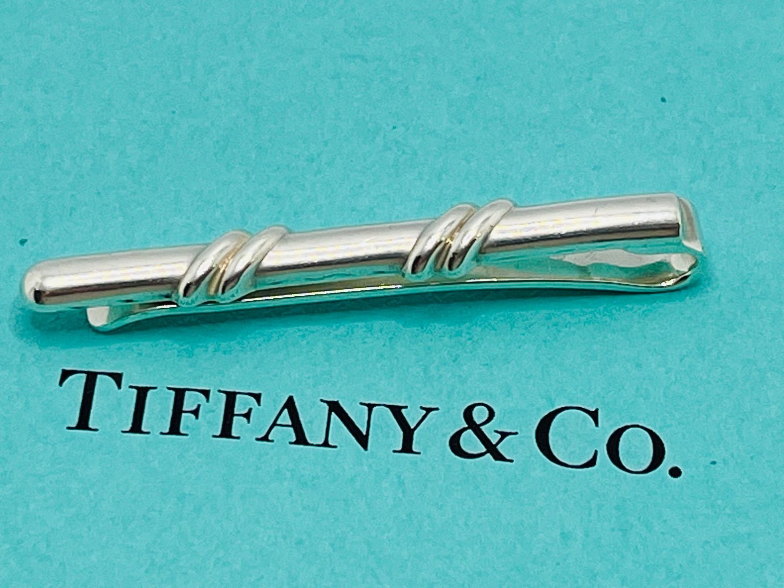 Tiffany&Co. ティファニー シグネチャー ネクタイピン 925刻印 a042 送料無料 Tiffany&Co. 希少 ティファニー クラシック