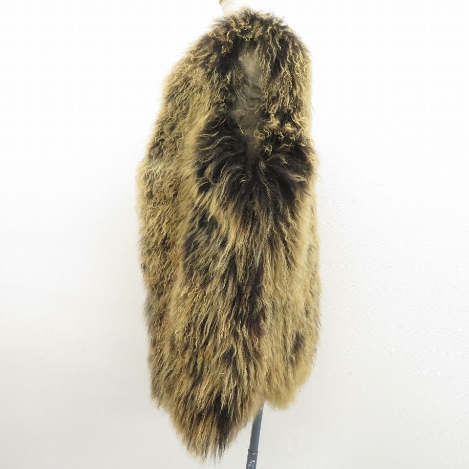 goa ベスト（ファー付き） ゴア goa Natural VINTAGE ファー ベスト ジレ チベットラム