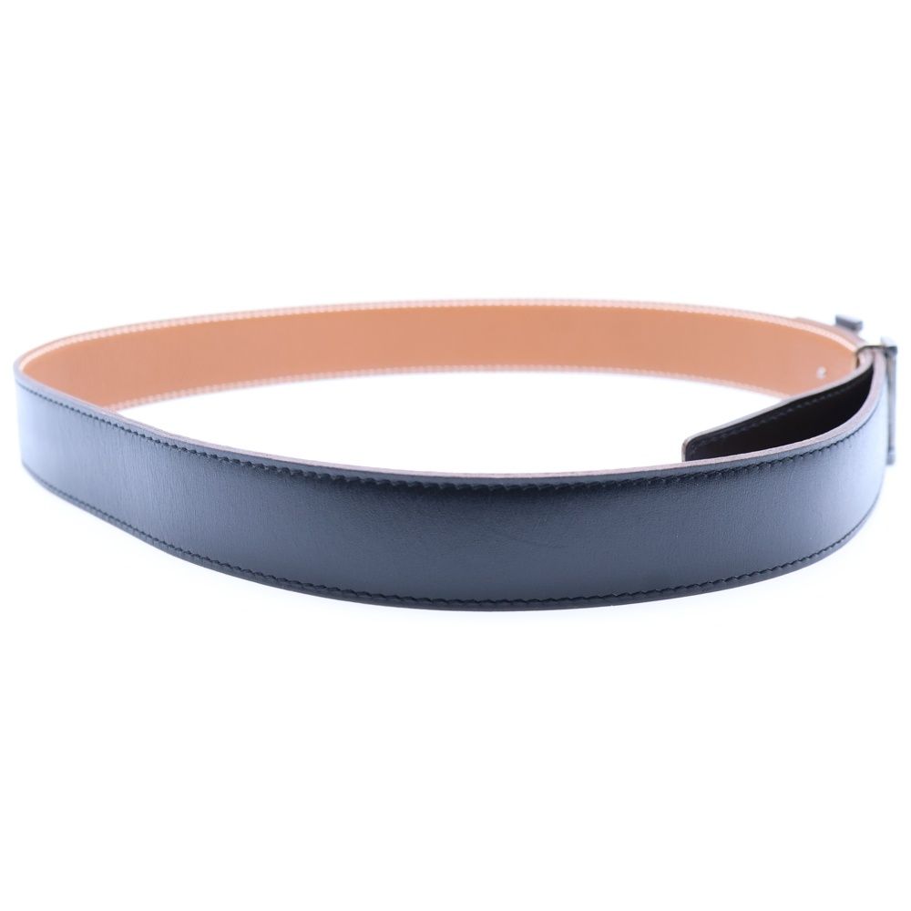 HERMES エルメス コンスタンス ベルト ブラック×ゴールド シルバー金具 85 □H刻印 WWW_WOWDIGSITE_COM