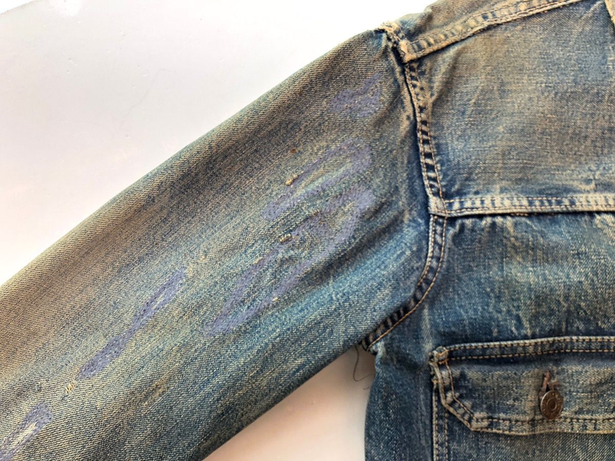 リーバイス Levi's 507XX 2nd original vintage denim jacket 50's~60's セカンド オリジナル ヴィンテージ デニムジャケット ハギ付き 両面タブ 紙パッチ  青 ジャケット 無地 ブルー 104MT-89