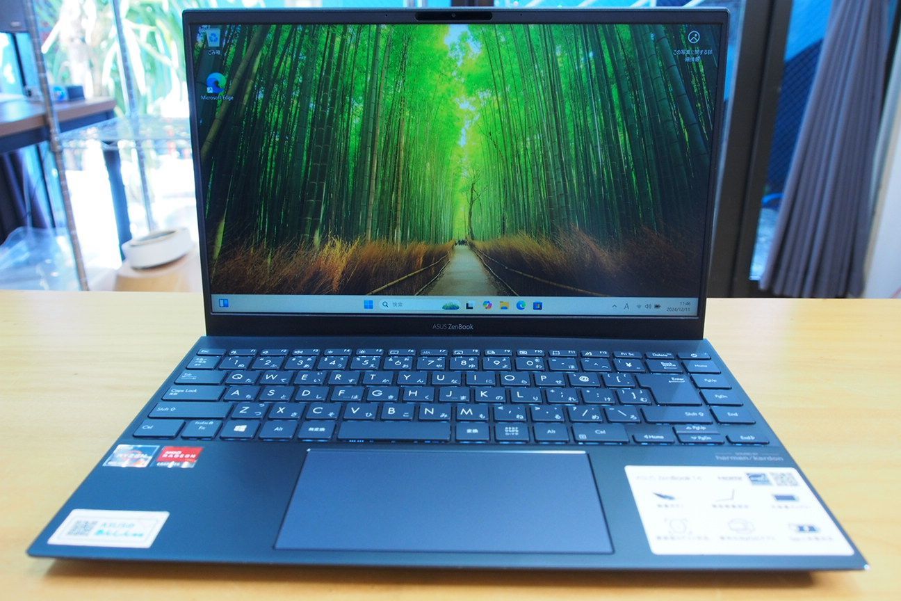 ASUS Zenbook 14  新品SSD1TB/Ryzen7-4700U/8GB/AMD Radeon Graphics/14インチFullHD/Windows11 UM425I【良品】【完全整備品】【適格領収書発行可能】