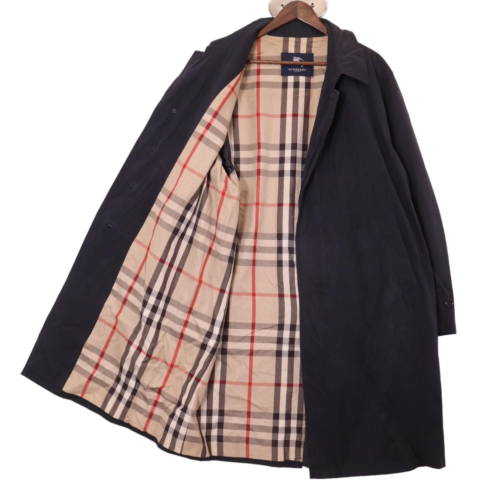 BURBERRY バーバリー バルマカーンコート 比翼ボタン ネイビー (メンズ
