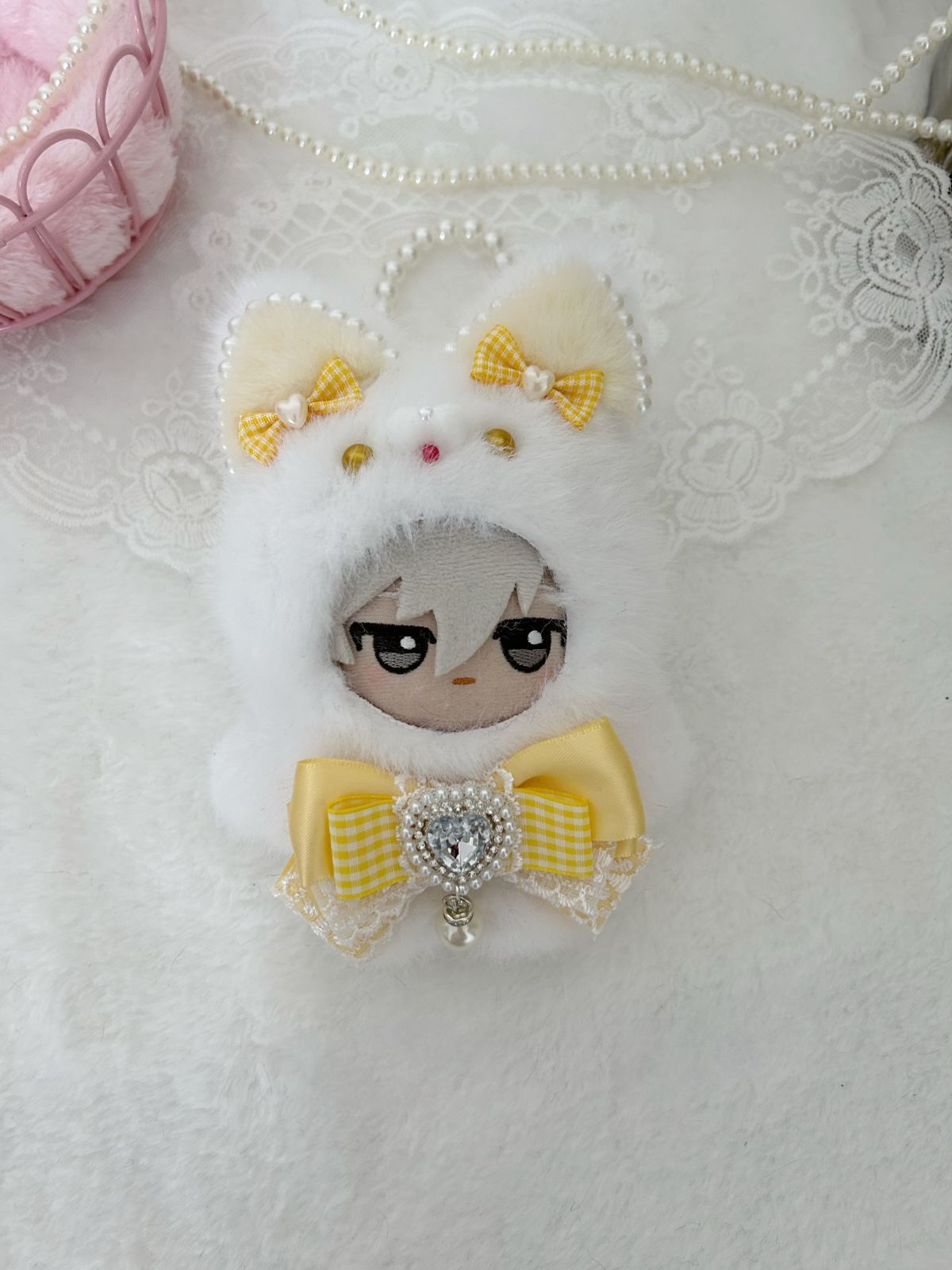 ぬい服 ちびぐるみ 10~12cm コラージュ猫 着せ替え服 2着セット