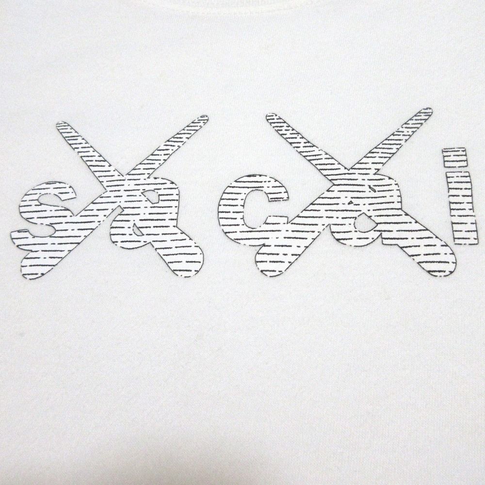 良品 Sacai×KAWS サカイ カウズ TOKYO FIRST TEE 半袖 Tシャツ 21-0325S サイズ1 ホワイト レディース 古着 中古 sacai(サカイ) / KAWS TOKYO FIRST TEE//3/コットン/ホワイト/21
