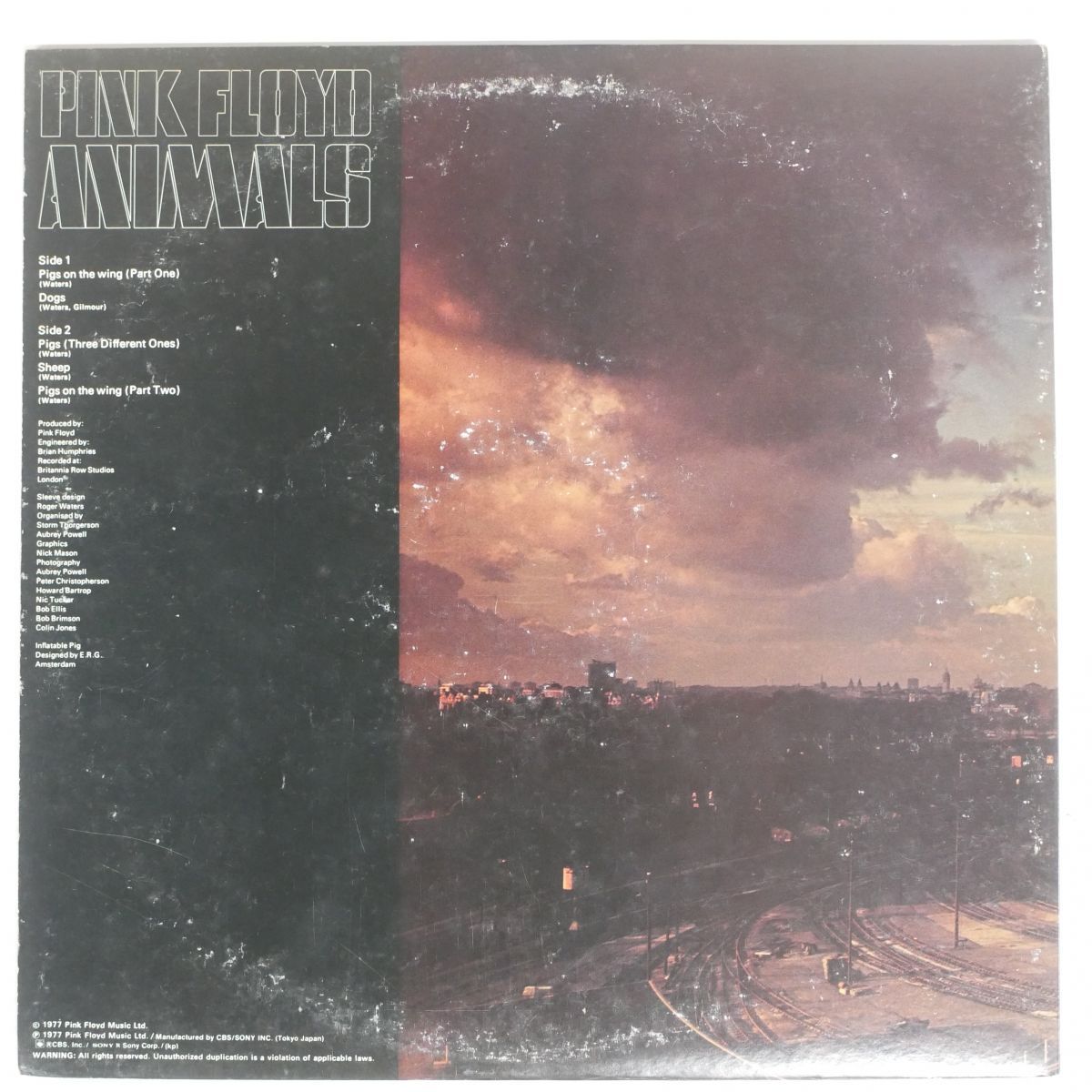 国内盤 PINK FLOYD/ANIMALS/CBS/SONY 25AP340 LP - メルカリ