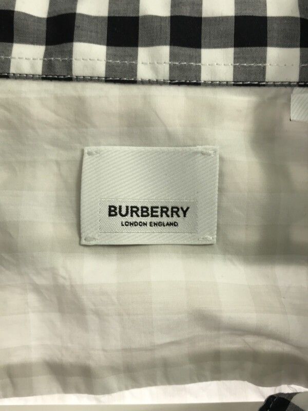 BURBERRY バーバリー 19SS ギンガムチェックパッチシャツ BURBERRY バーバリー 19SS ギンガムチェックパッチシャツ