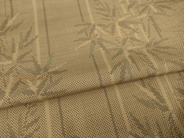 平和屋着物○加那の郷 本場大島紬 カタス7マルキ 笹竹文 丸宮織物謹製