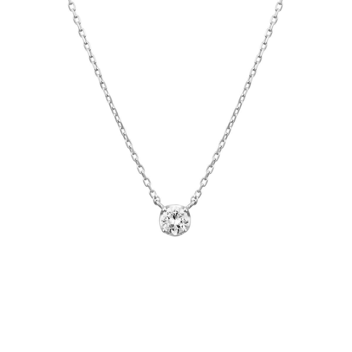 商品 4℃ ヨンドシー ダイヤモンドK10ホワイトゴールド WG ネックレス 111736123206