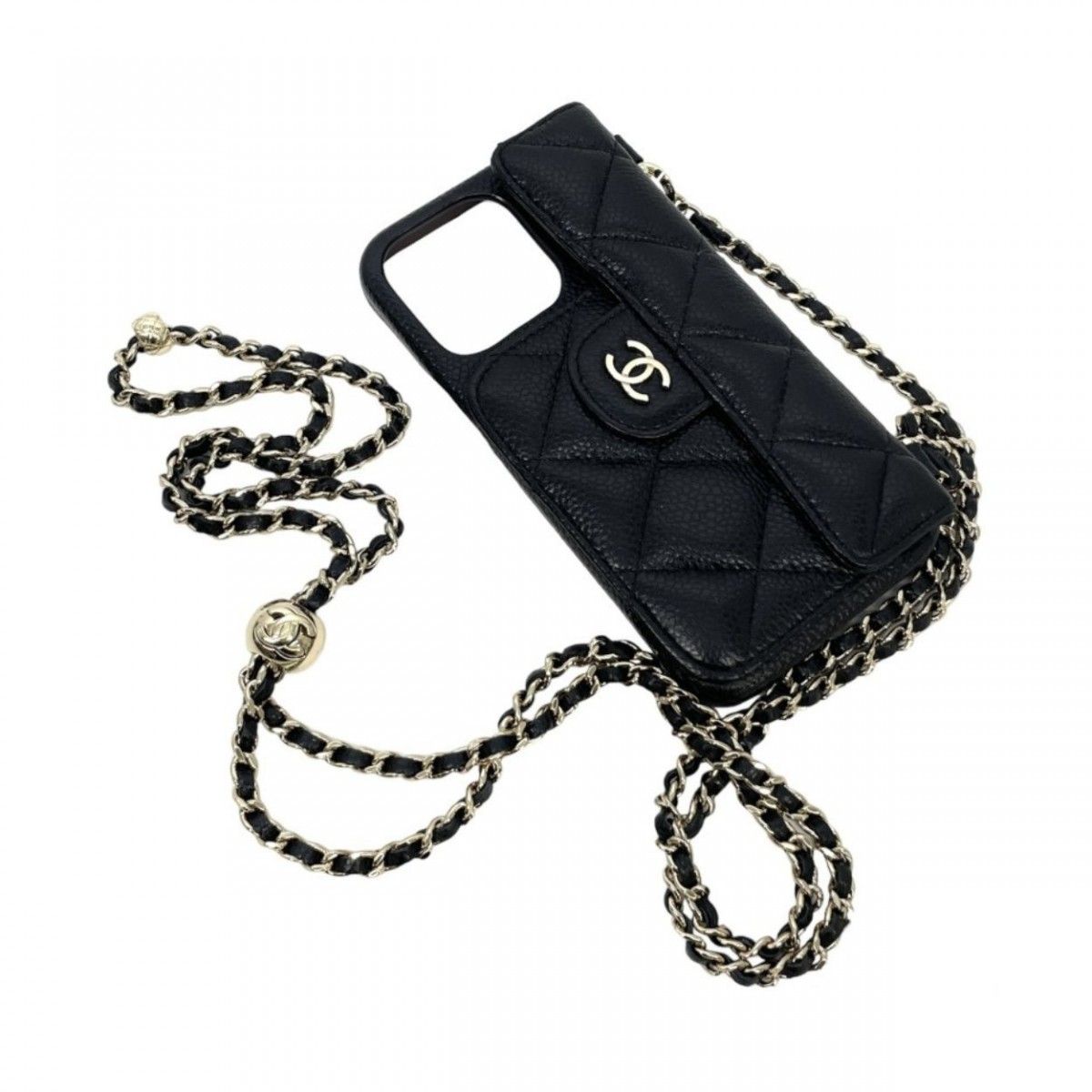 CHANEL - シャネル マトラッセ iPhone13Pro キャビアスキン その他 ブラック シャネル マトラッセ iPhone13Pro キャビアスキン その他