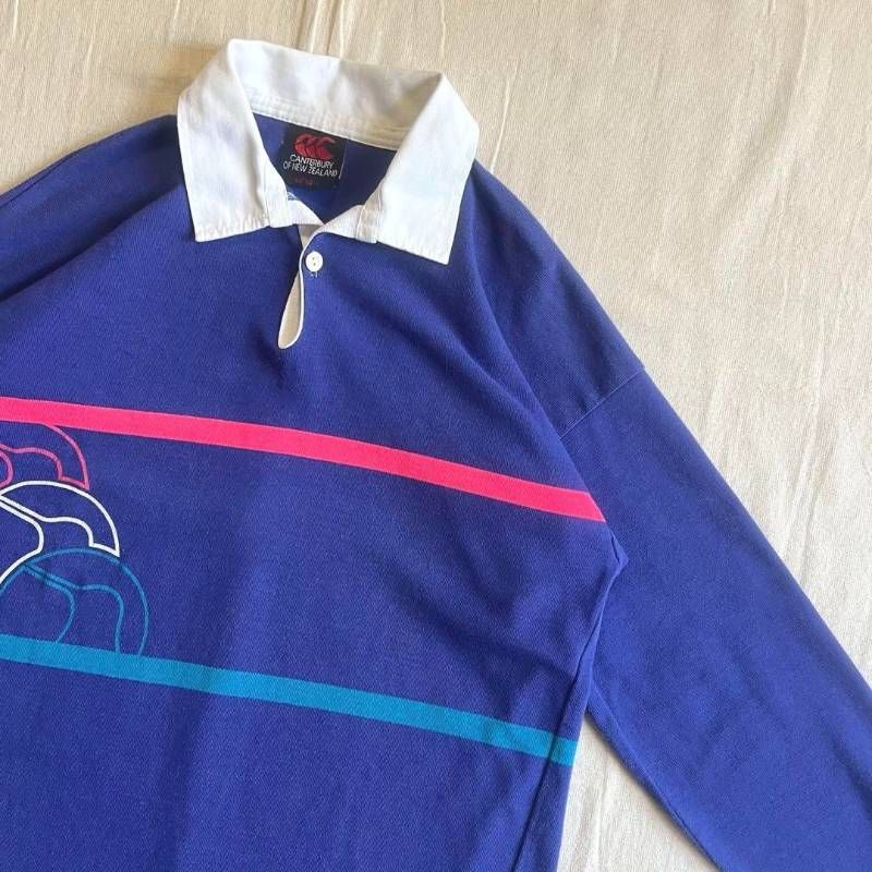 90s vintage ニュージーランド製 カンタベリー 肉厚ラガーシャツ