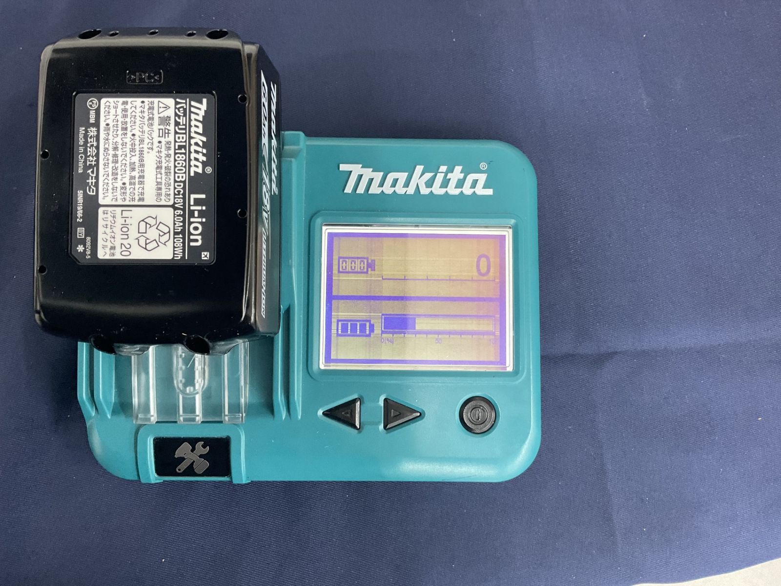【未使用】makita(マキタ) 純正 18V リチウムイオンバッテリー BL1860B 6.0Ah 急速充電対応 2個｜セットばらし品【/D20179900026395D/】 マキタ バッテリー 18v 純正 BL1860B 2個 セット 6AH A-60464 雪マーク