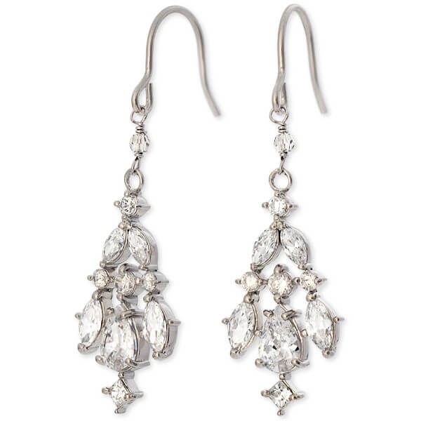 K14WG ピアス キュービックジルコニア 【中古】 商品番号 B-147204 