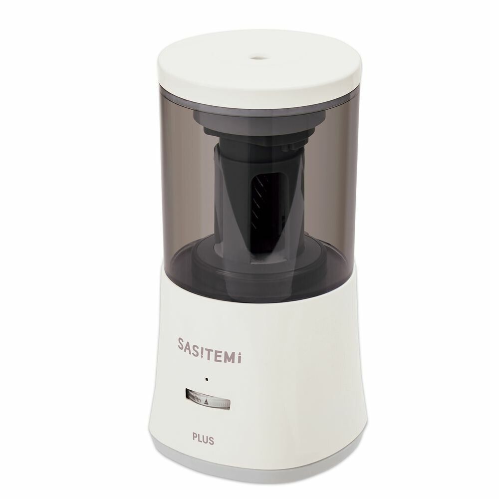 まとめ買い プラス 鉛筆削り スーパー全自動鉛筆削り SASITEMI サシテミ 電池式 アイボリー FS-760 3個セット
