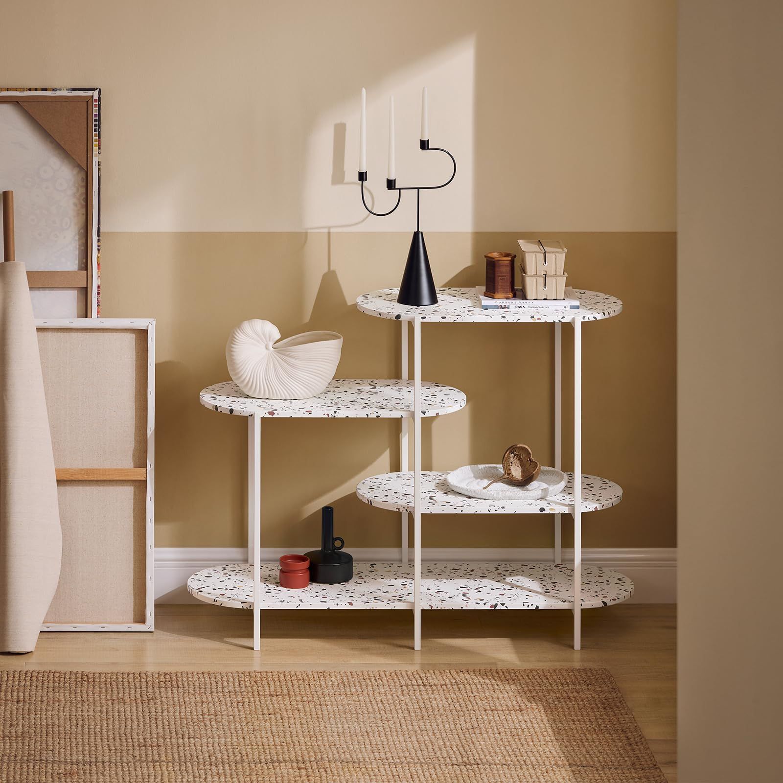 SoBuy コンソールテーブル サイドテーブル スリム (FSB89-W） SoBuy コンソールテーブル サイドテーブル スリム (FSB89-W）