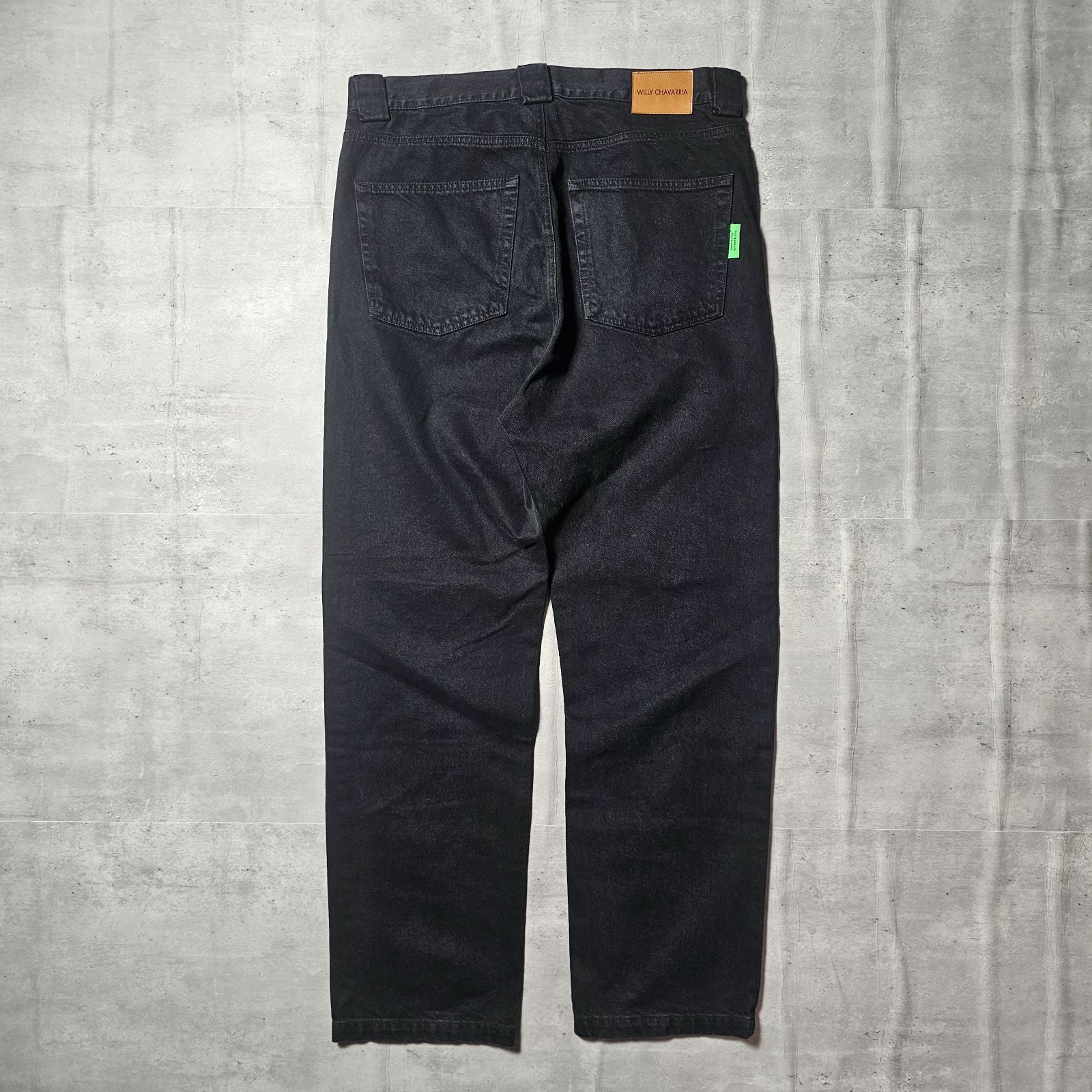 『 WILLYCHAVARRIA 』ブラックデニムパンツ Lサイズ ブラック色 WILLYCHAVARRIA / ウィリーチャバリア 』 ブラックデニムパンツ