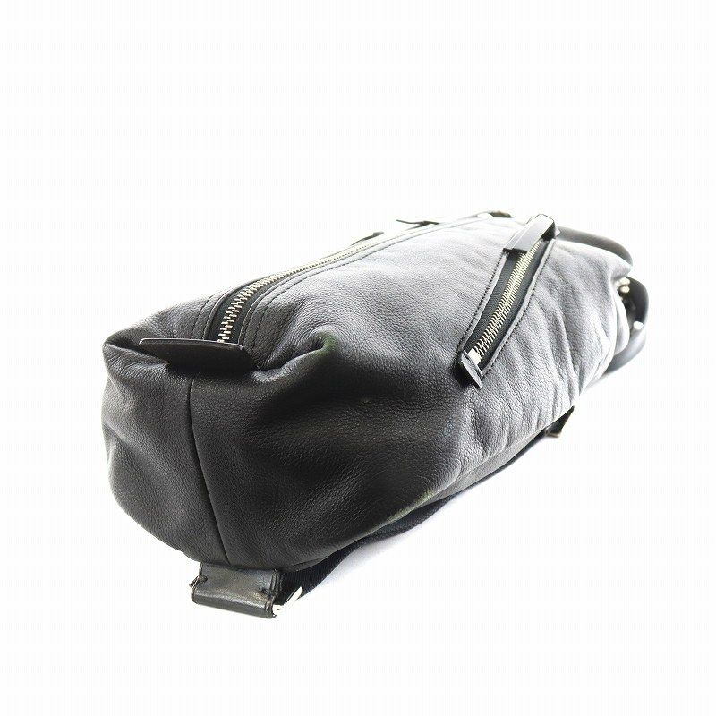 コーチ COACH トンプソン ボディバッグ ロゴ レザー 黒 ブラック 70360