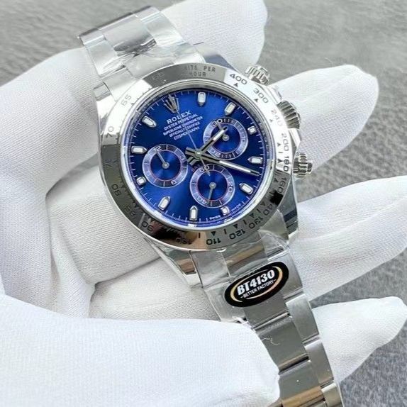 ロレックス ROLEX デイトナ 116509 ランダム番 ブルー K18WG オイスターブレス 金無垢 腕時計 メンズ 自動巻