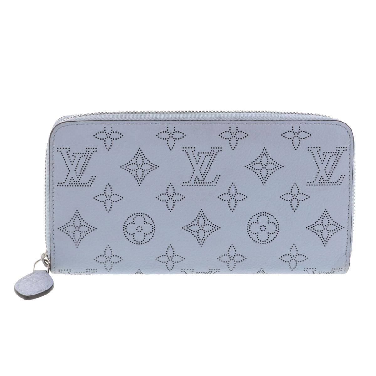 た*か様 中古美品 ルイヴィトン マヒナ ジッピー 中古】 LOUIS VUITTON （ルイヴィトン） ﾏﾋﾅ ｼﾞｯﾋﾟｰ・ｳｫﾚｯﾄ ﾌﾞﾙｰ
