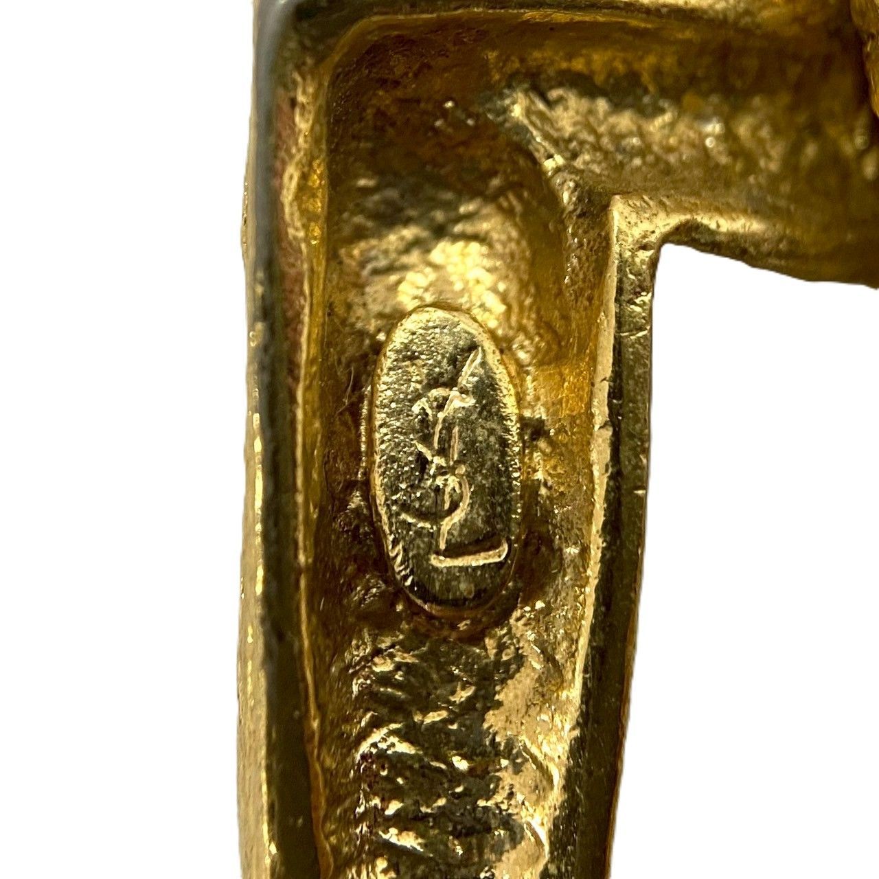 YVES SAINT LAURENT】ネックレス ゴールド/金カラー サークル スクエア