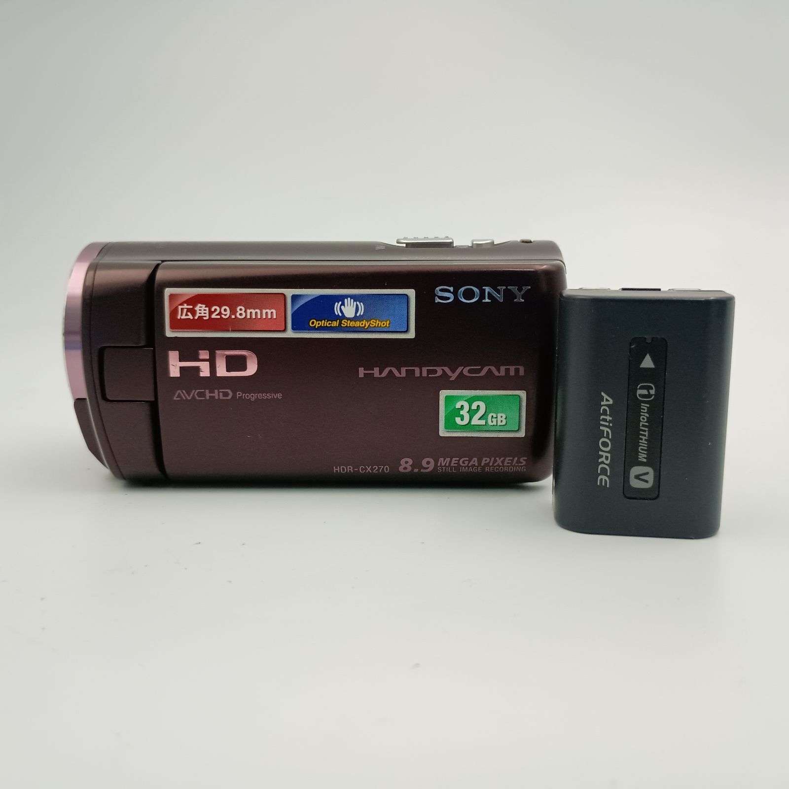 【良品】SONY HDR CX270V ボルドーブラウン Amazon | SONY HDビデオカメラ Handycam CX270V ボルドー