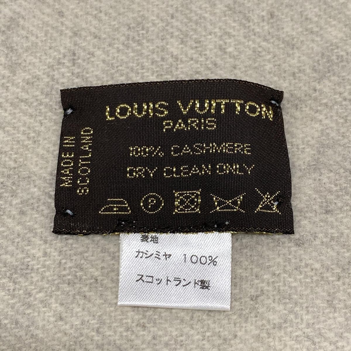 美品✨ ルイヴィトン マフラー エシャルプ レイキャビック グレー LOUIS VUITTON ルイ・ヴィトン エシャルプ レイキャビック