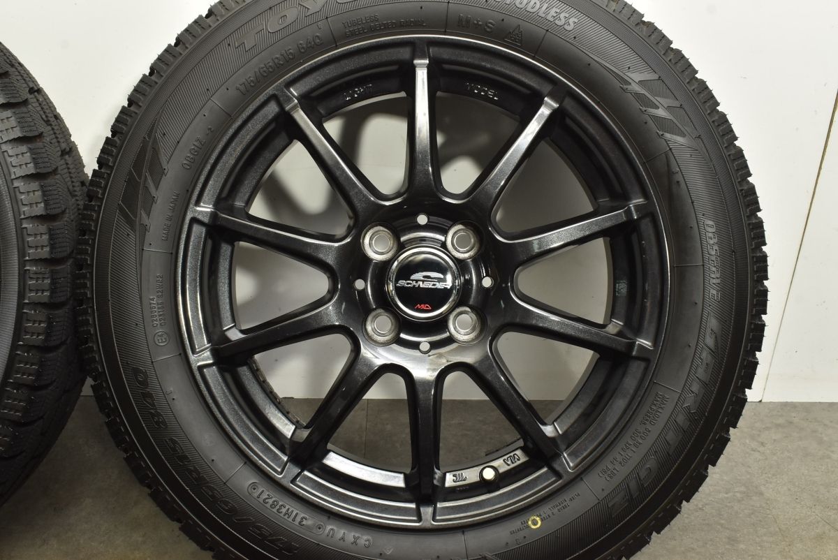 2023年製スタッドレスセット FANG ヴィッツ フィット シャトル 2023年