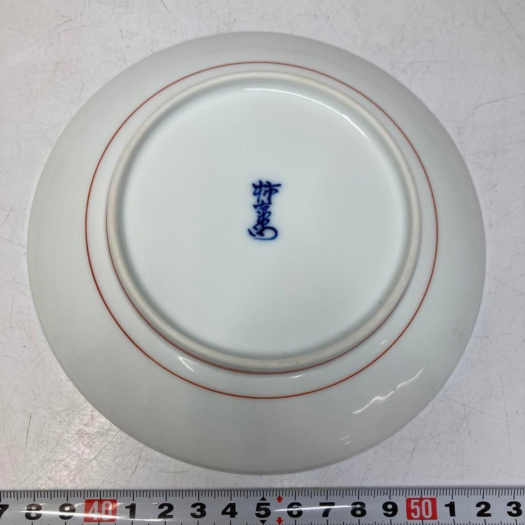 十四代　酒井田柿右衛門　錦菊鳥文皿　共箱　直径15.8cm東H5-0607② 十四代 酒井田柿右衛門 錦菊鳥文皿 共箱 直径