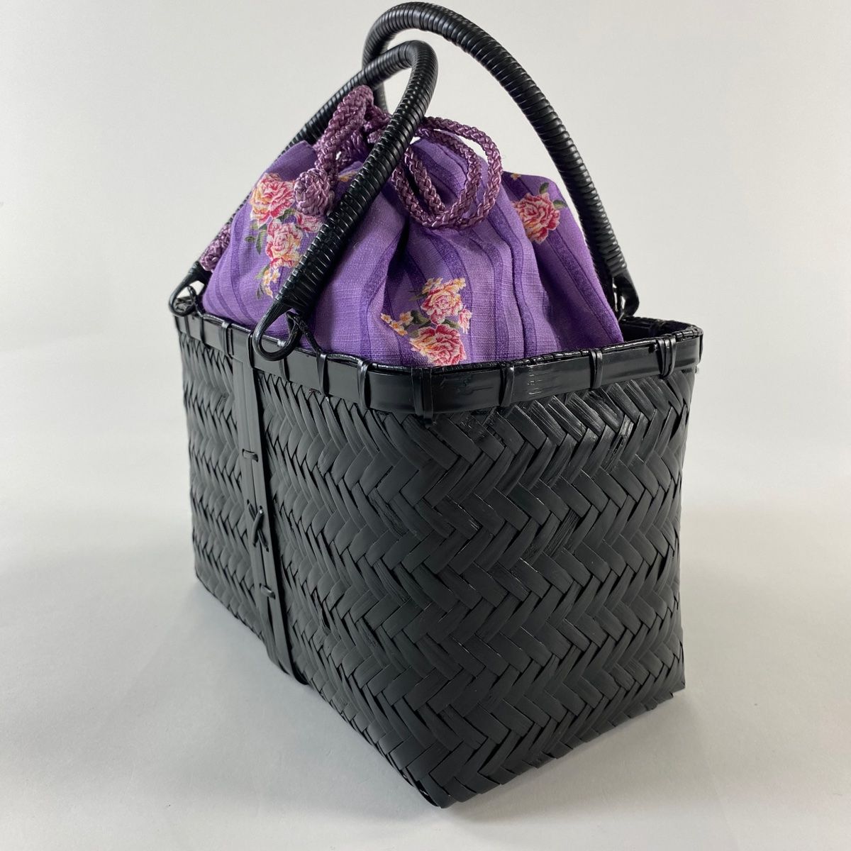 和装バッグ 優品 ビーズバッグ フォーマル 縞 幾何学 赤茶 販売 ビーズ