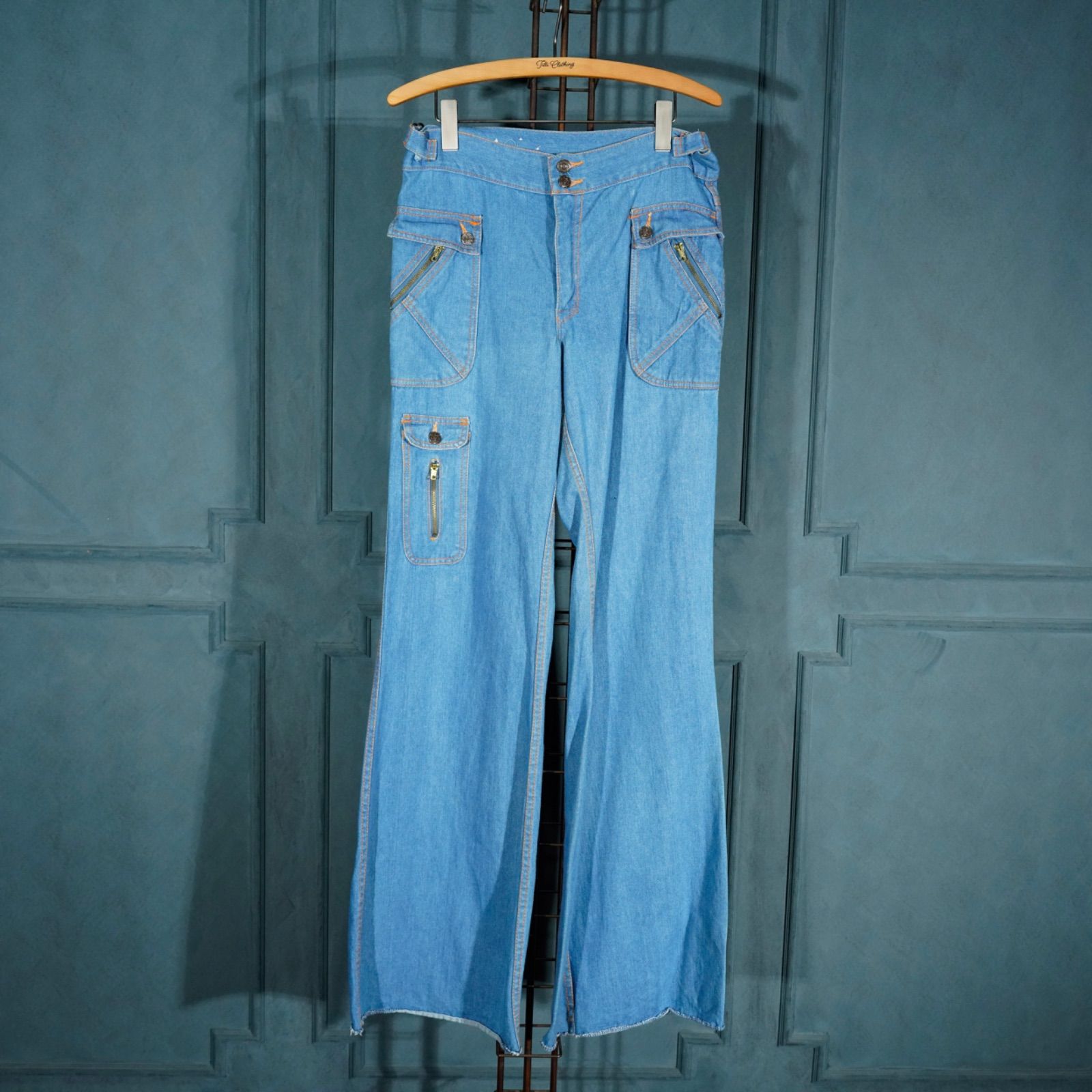 USA VINTAGE アメリカ古着デザインデニムパンツ 70