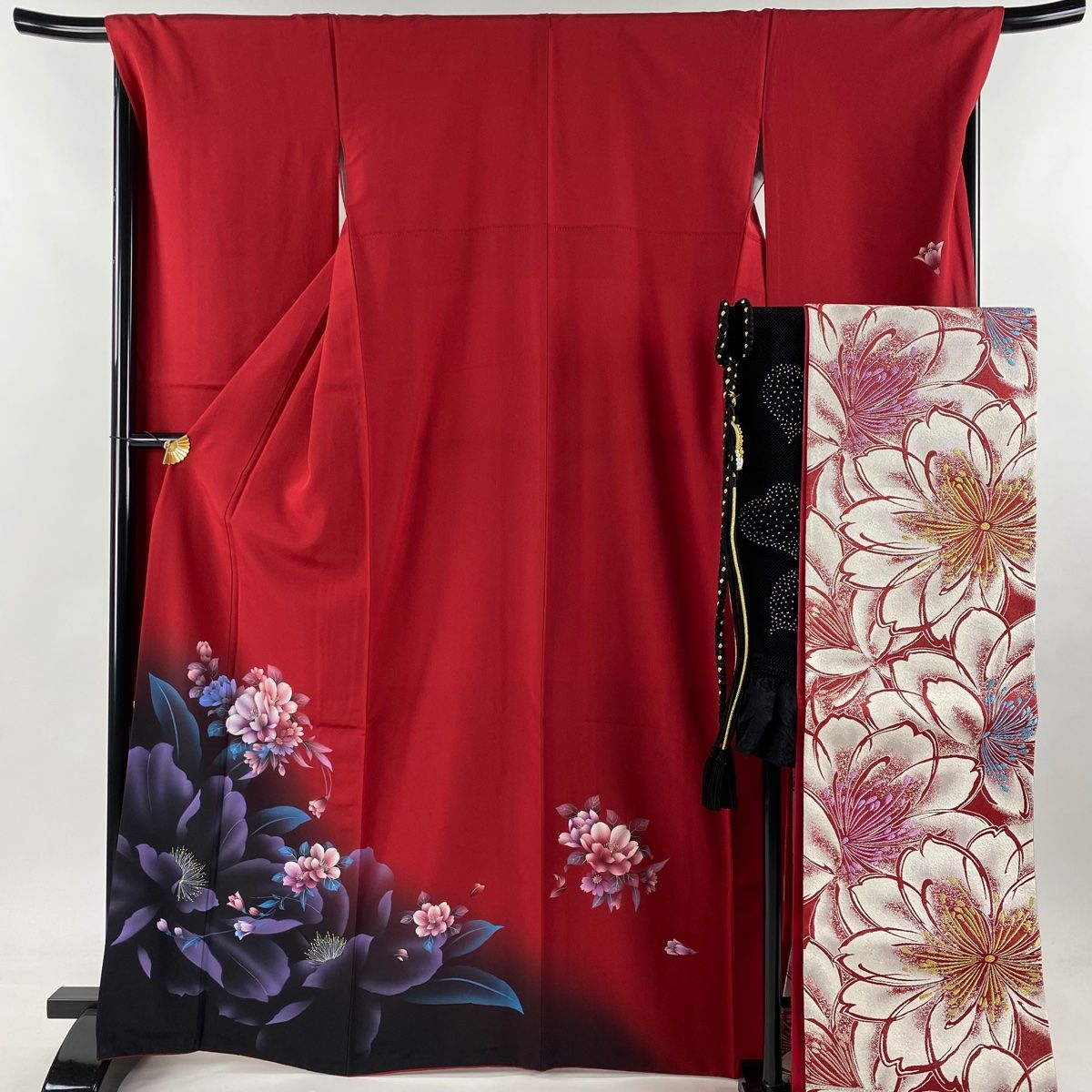 振袖 美品 名品 身丈167cm 裄丈69cm 正絹 【中古】 美品】 振袖 身丈167cm 裄丈69cm 正絹 秀品 【中古】の通販 by