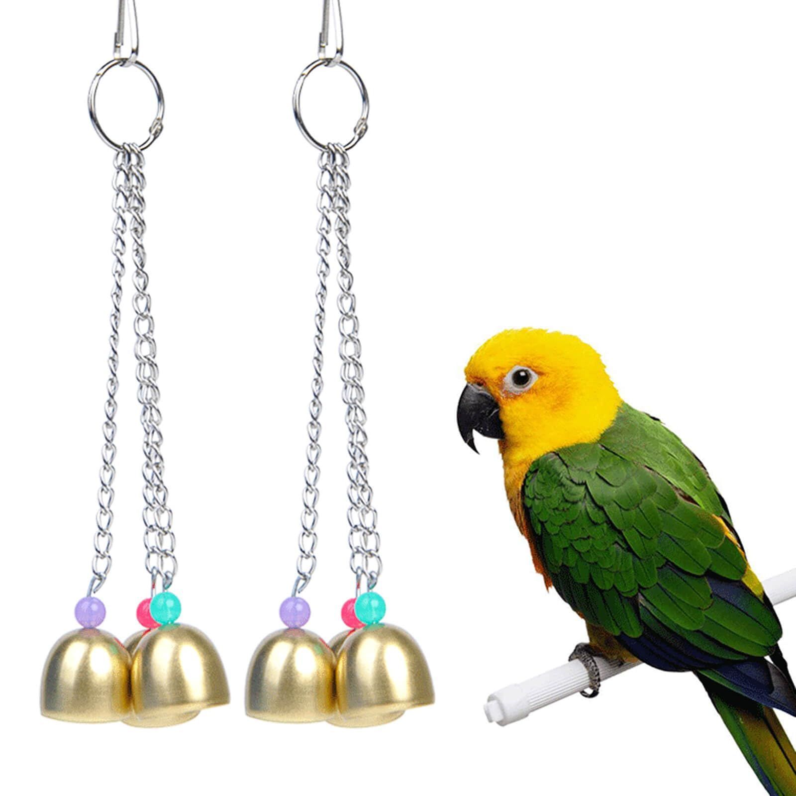 遊ぶ 音が鳴る バードトイ ゴールド オウム おもしろい 23cm 鳥