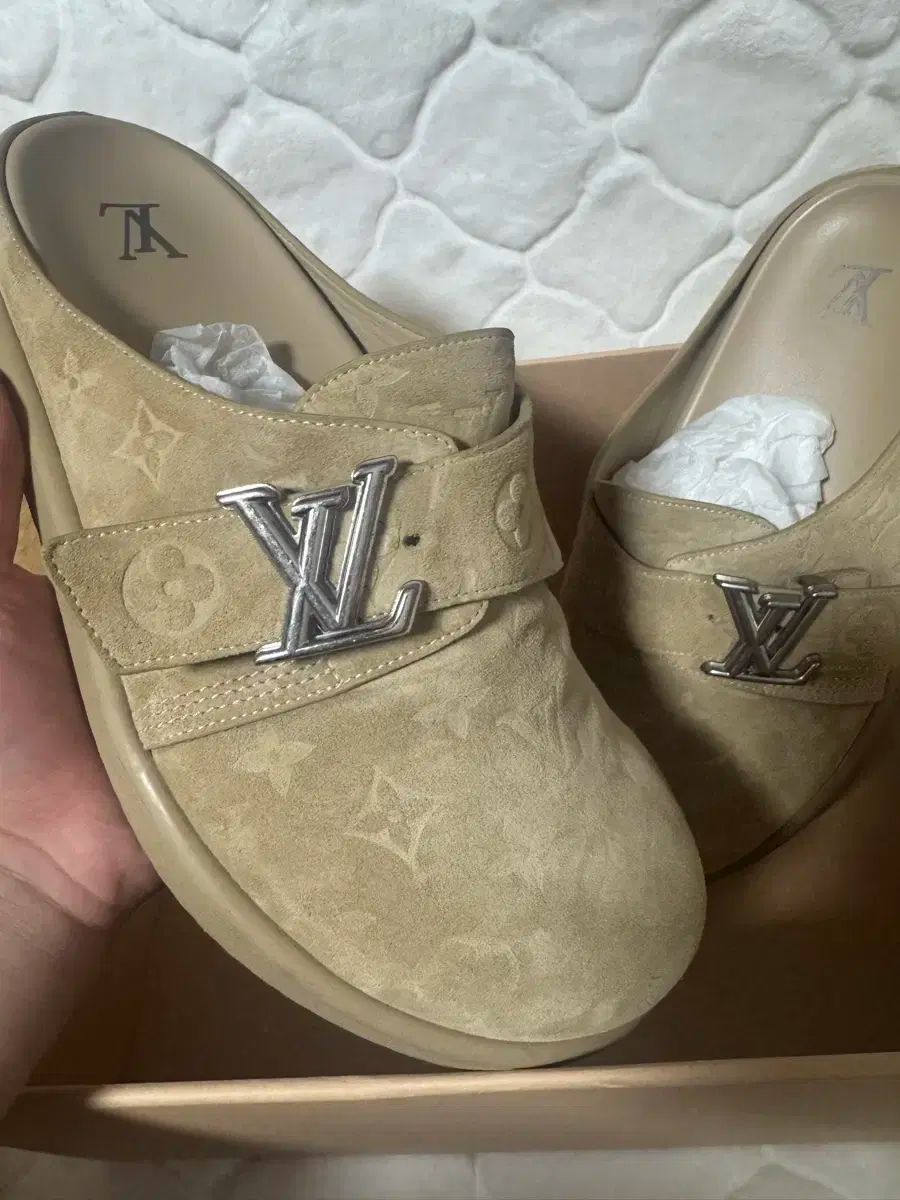 Louis Vuitton ルイヴィトン スエード イージー ミュール スリッパ 280