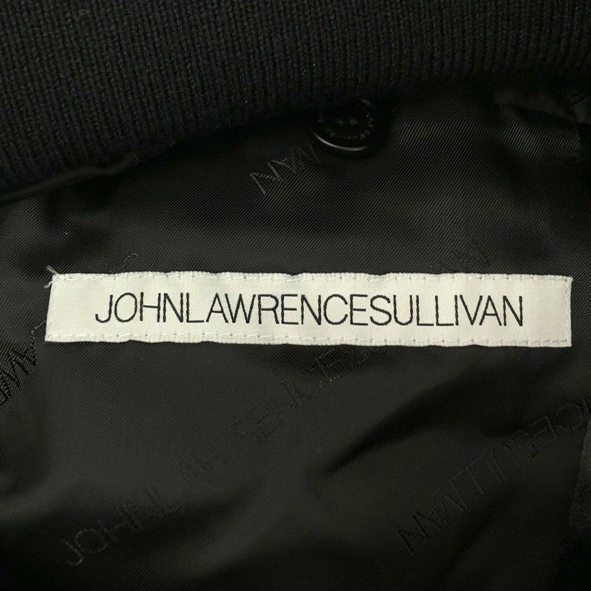 JOHN LAWRENCE SULLIVAN ジョン ローレンス サリバン 15AW ロイヤルストレッチサテン ブルゾンジャケット ブラック 36