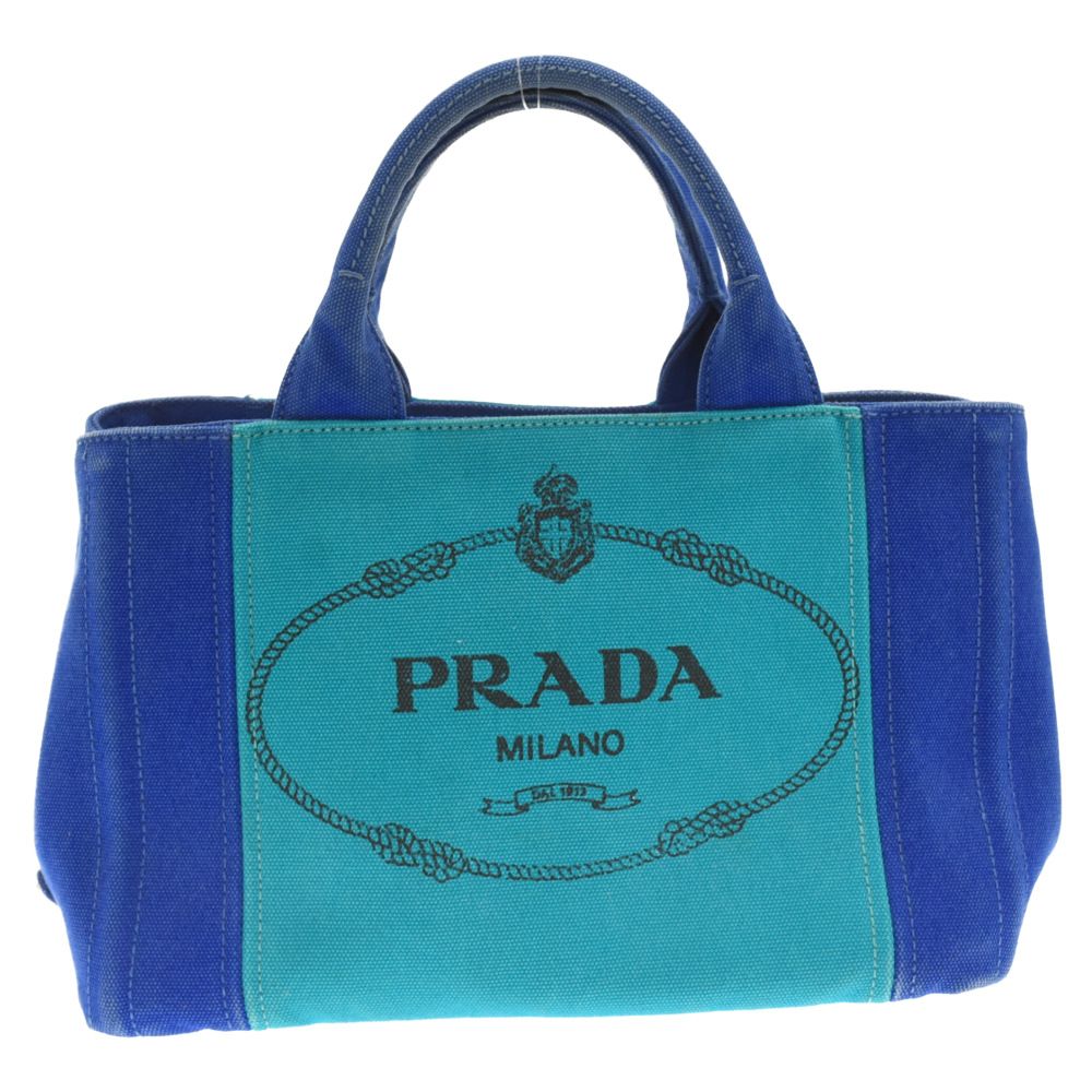 PRADA (プラダ) カナパ トライアングルロゴ キャンバス ショルダー