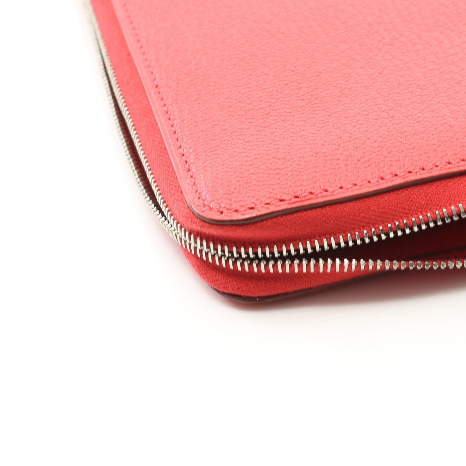 エルメス HERMES ラウンド長財布 アザップ コンバイン ルージュ  