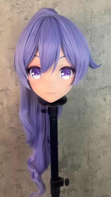 全頭マスク ロック付き NO.1136 フルマスク ロリータ人形 コスプレ 全頭面 変身 仮装 着ぐるみ 二次元 コスチューム