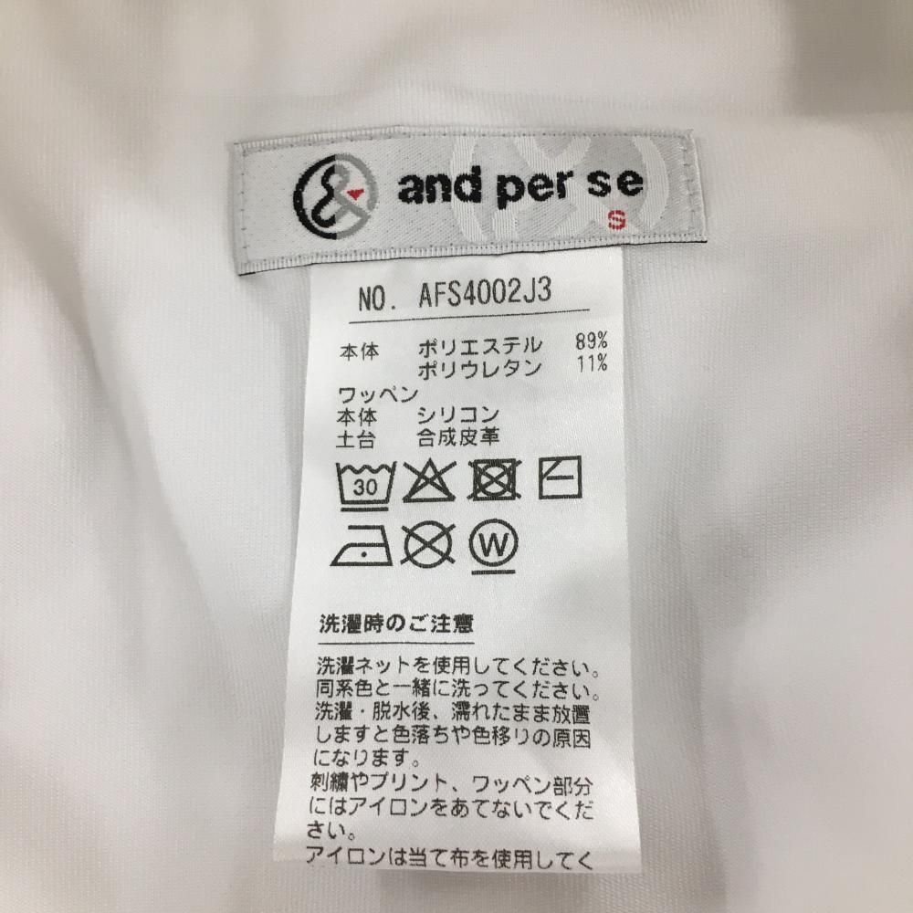 アンパスィ　ホワイトプリーツスカート レディース ゴルフ　S 楽天市場】【40%OFF】セール and per se アンパスィ レディース