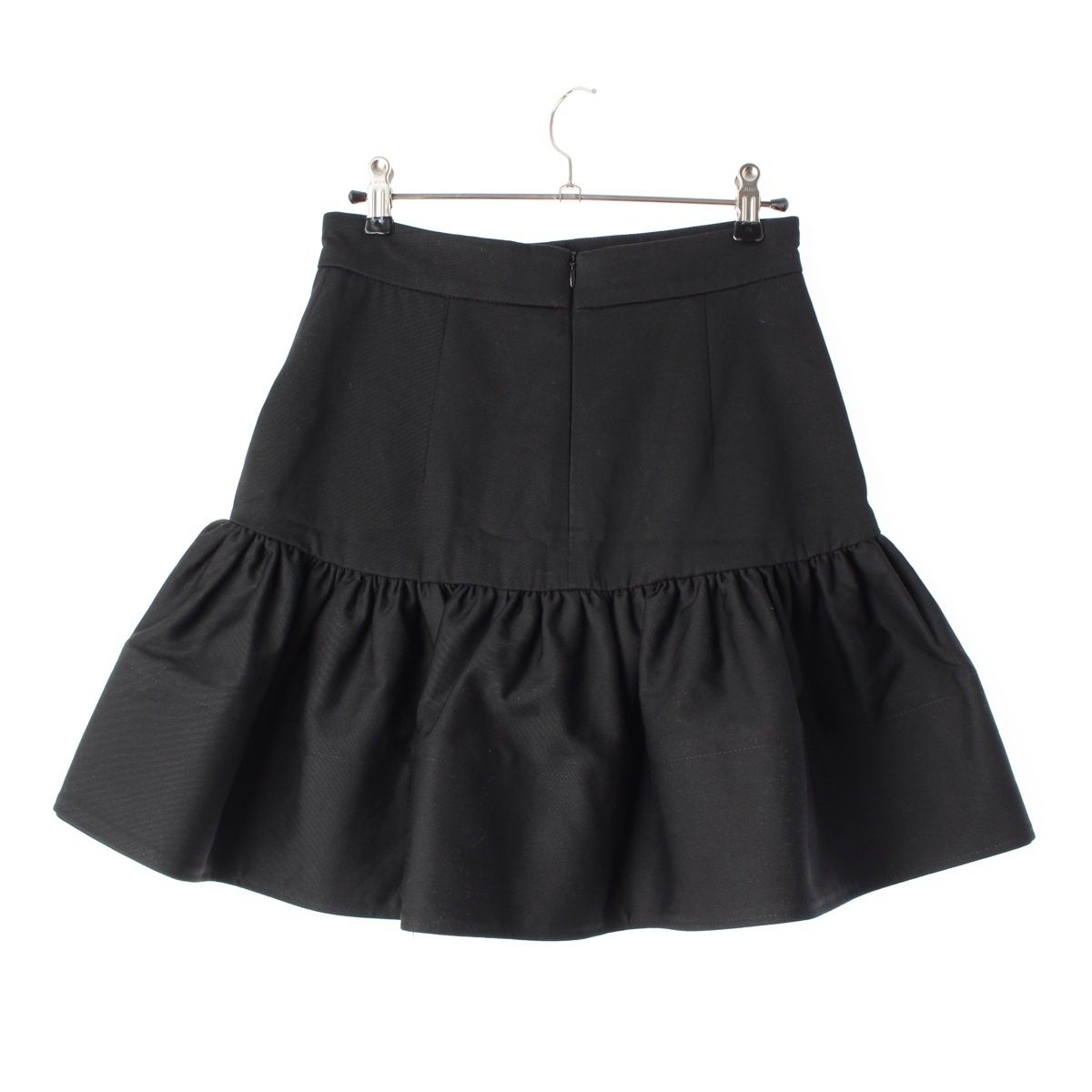 パトゥ コットンギャバジン ラッフル ミニ スカート ボトムス