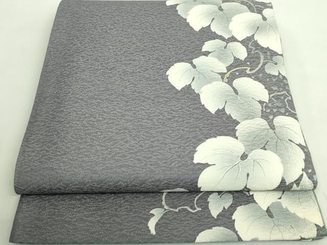 平和屋着物 上 東京友禅 菅有鬼一 六通柄袋帯 蔦の葉文 金銀彩 DZAA8577kh5
