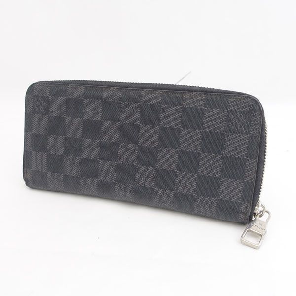 LOUIS VUITTON / ルイヴィトン ◇ダミエ・グラフィット ジッピーウォレット ヴェルティカル N63095 【財布/サイフ/ウォレット/