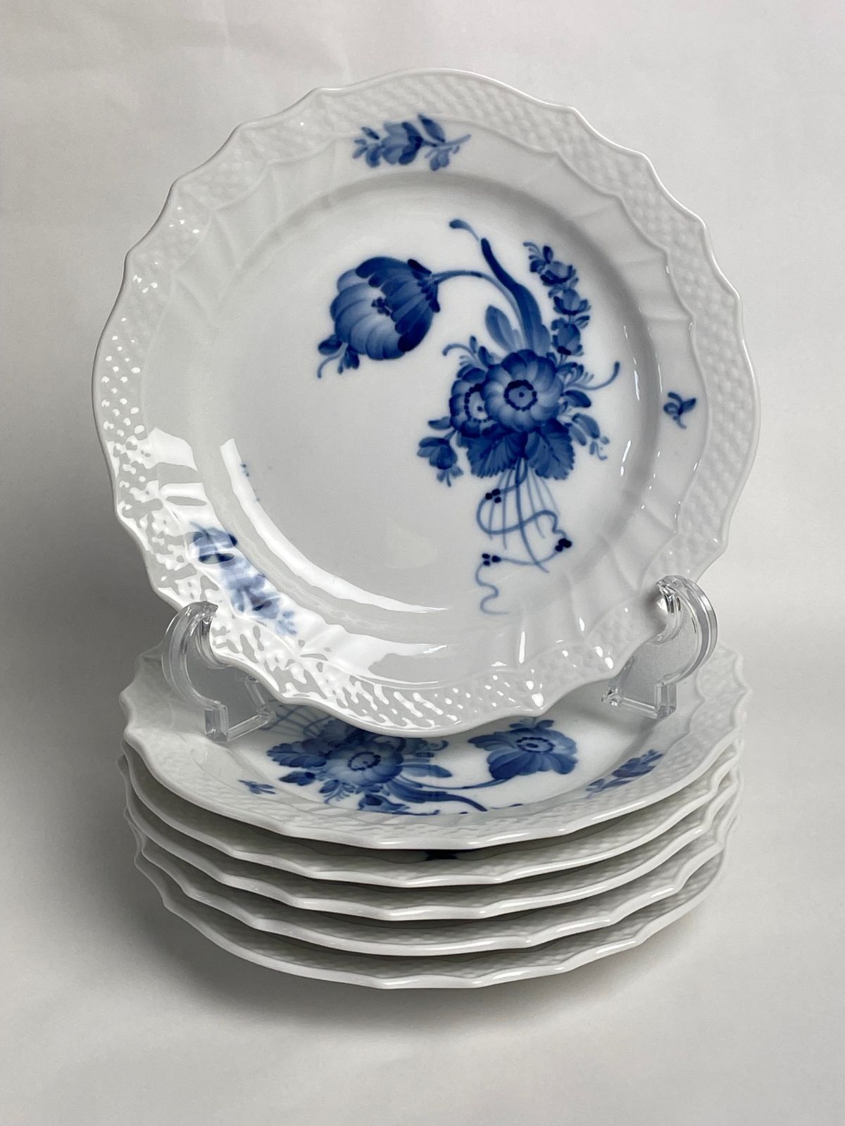 値下げ　 ローヤルコペンハーゲン　ブルーフラワー　プレート　皿 6枚セット ロイヤルコペンハーゲン ROYAL COPENHAGEN ブルーフラワー