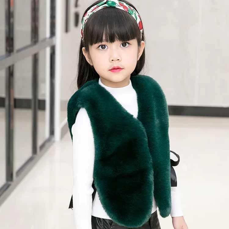 110cm 90cm フェイクファー 女の子 もこもこ ファーベスト