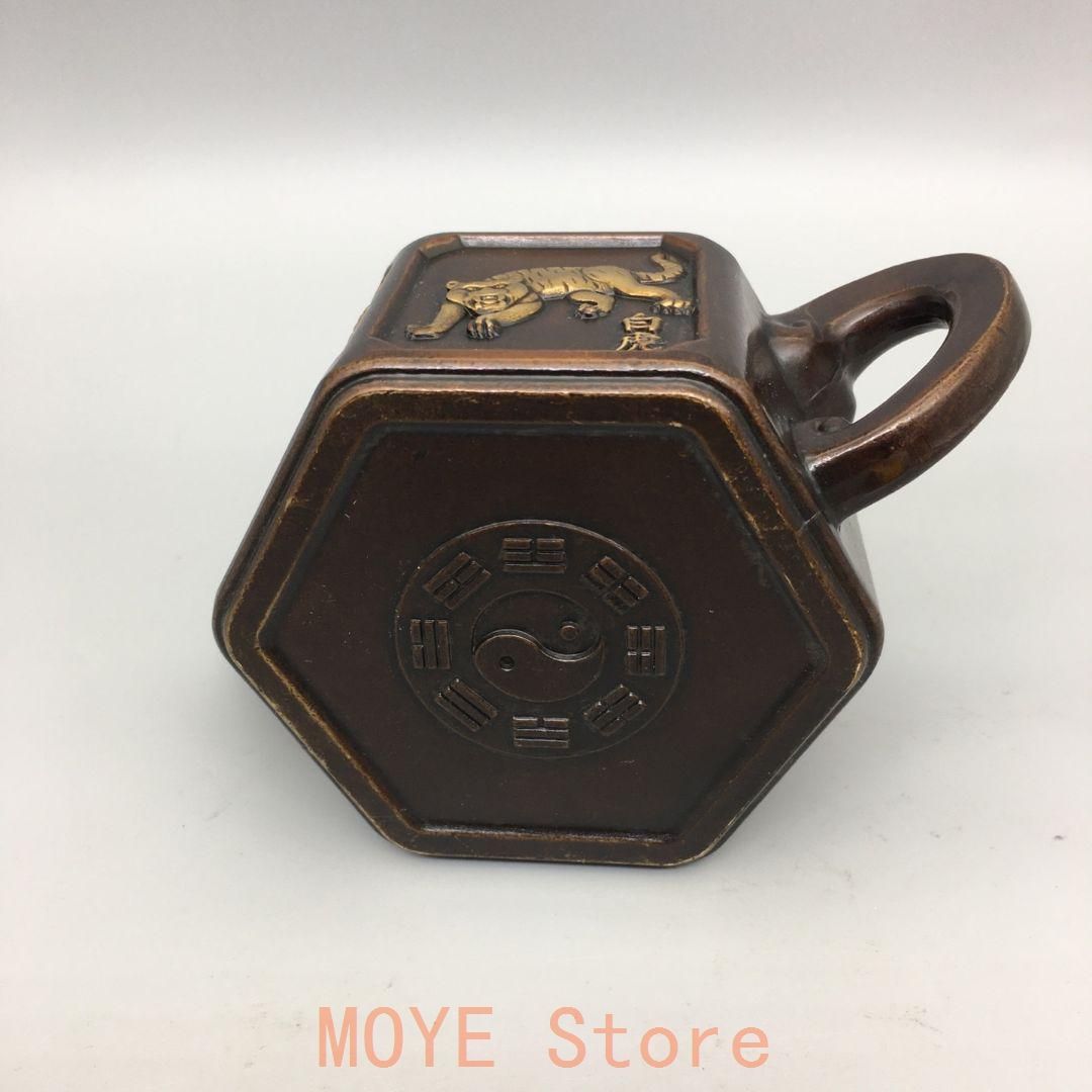 銅器 四神獣荼壺 水筒 煎茶器 茶室 装飾品 工芸品 置物zw0829 - メルカリ