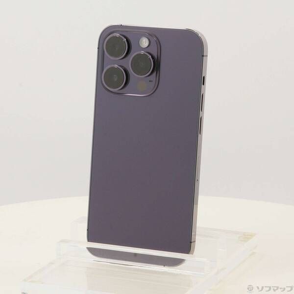 中古品〕 iPhone14 Pro 256GB ディープパープル MQ1E3J／A SIM